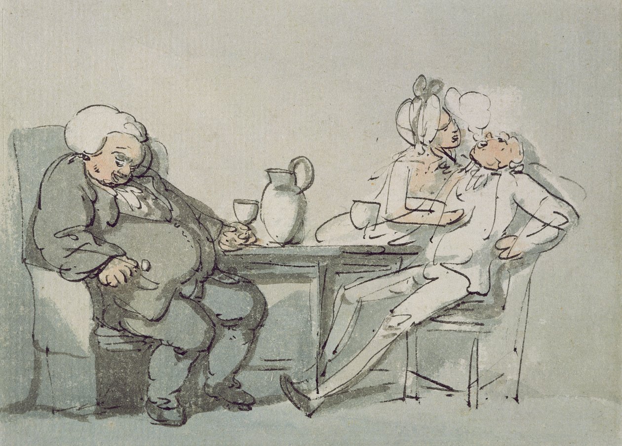 De dokter overwonnen door Thomas Rowlandson