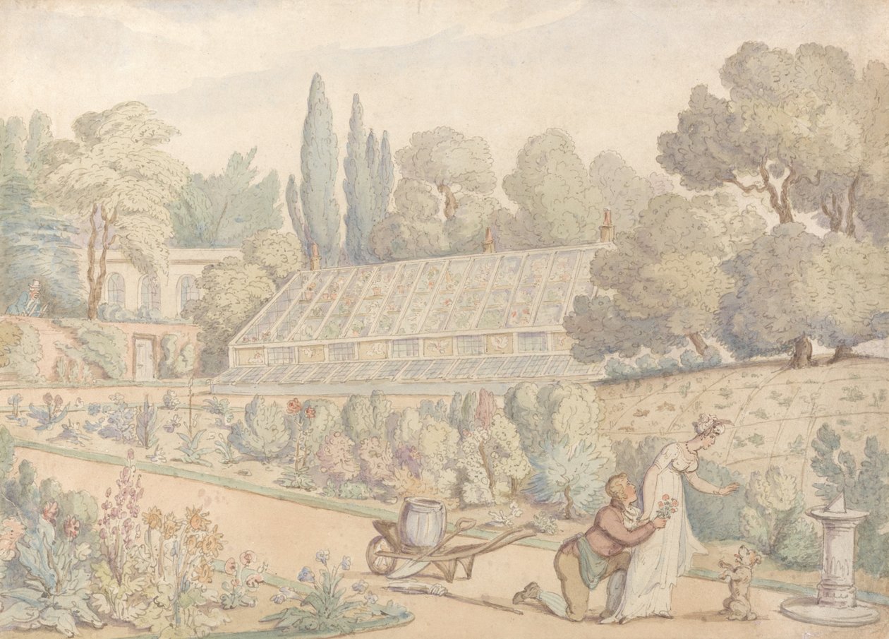 Het Aanbod van de Tuinier door Thomas Rowlandson