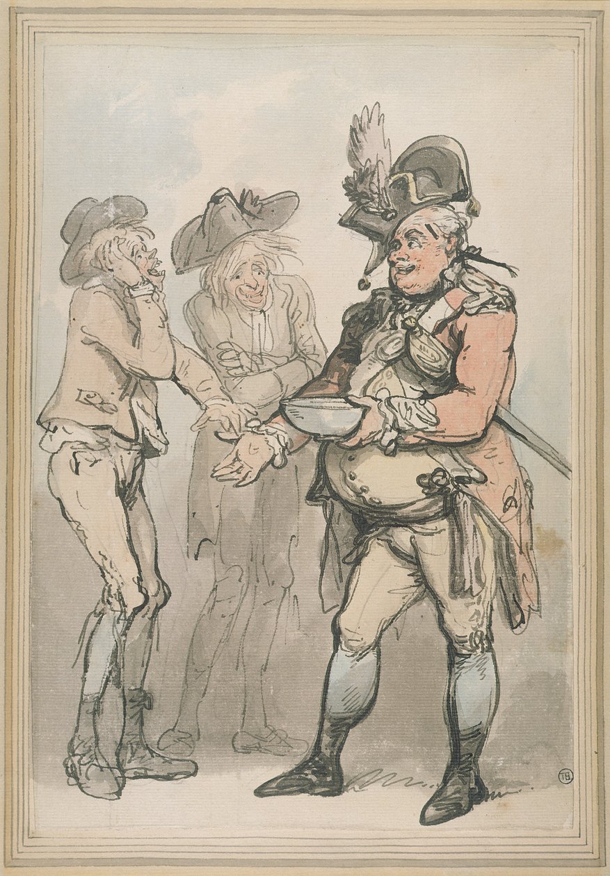 De Wervende Sergeant door Thomas Rowlandson