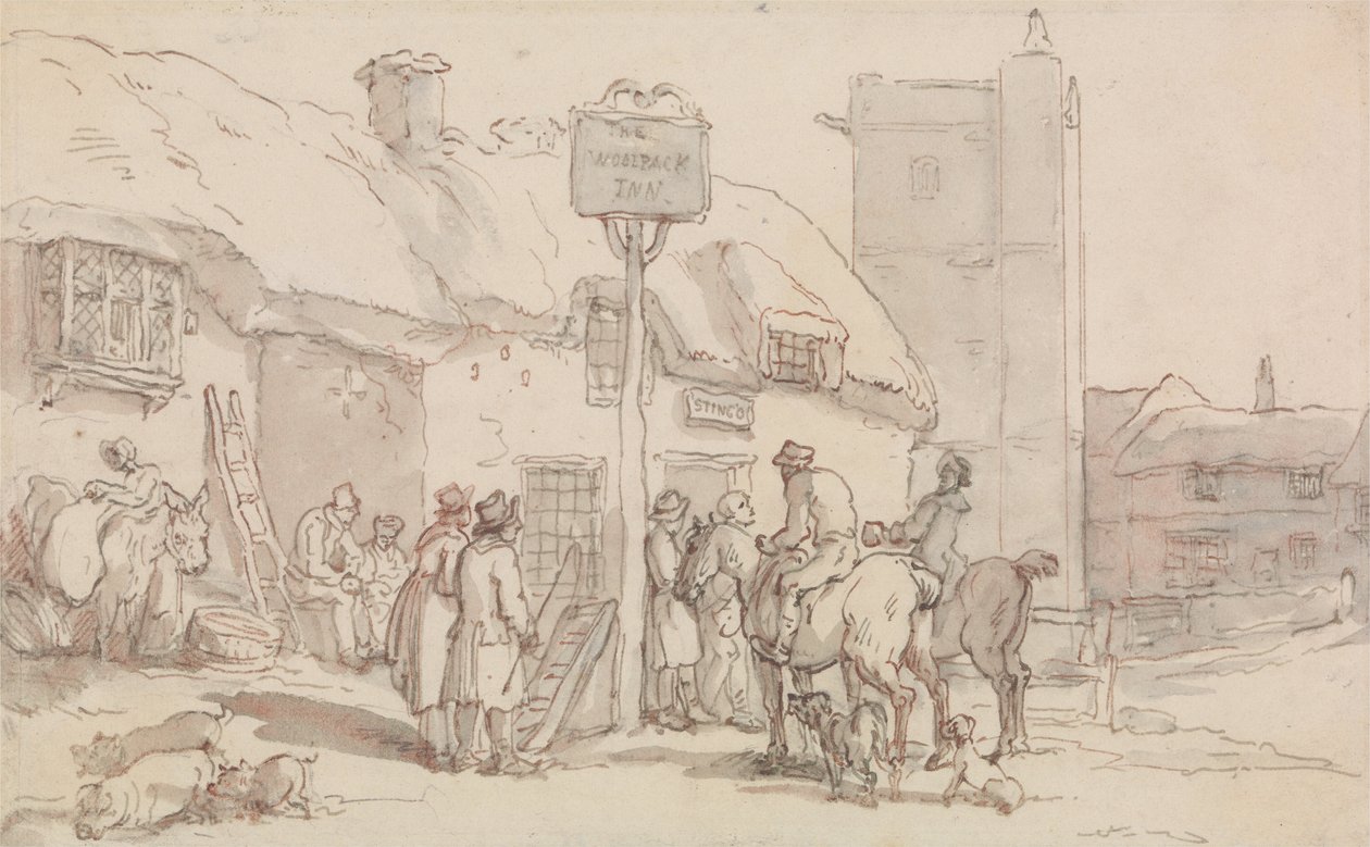 The Woolpack Inn door Thomas Rowlandson