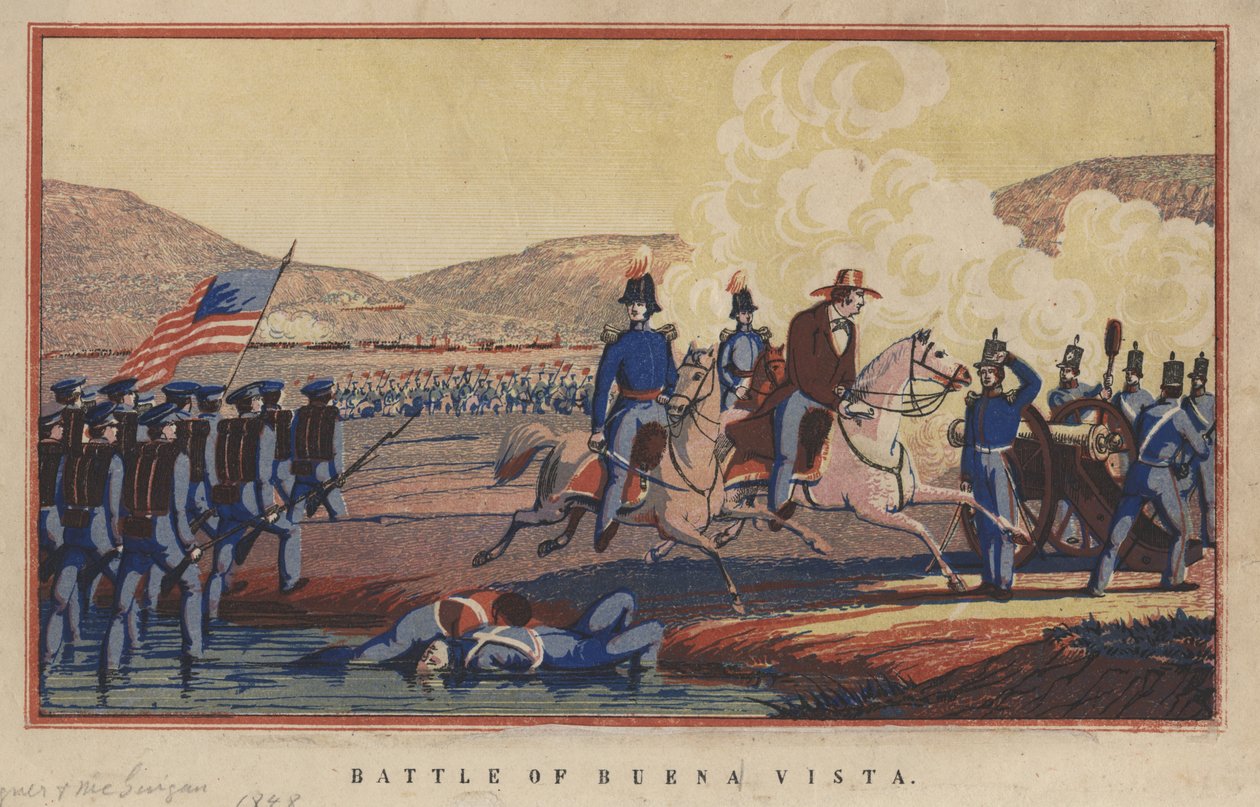 Slag bij Buena Vista, 1848 door Thomas S. Wagner