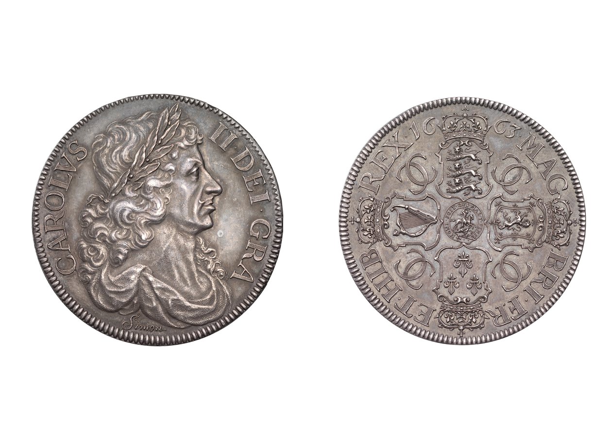 Petitie Kroon, 1663 door Thomas Simon