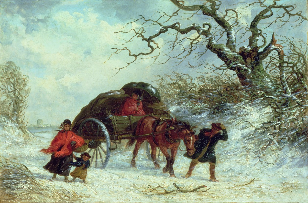 De Vervoerderskar - Winter door Thomas Smythe
