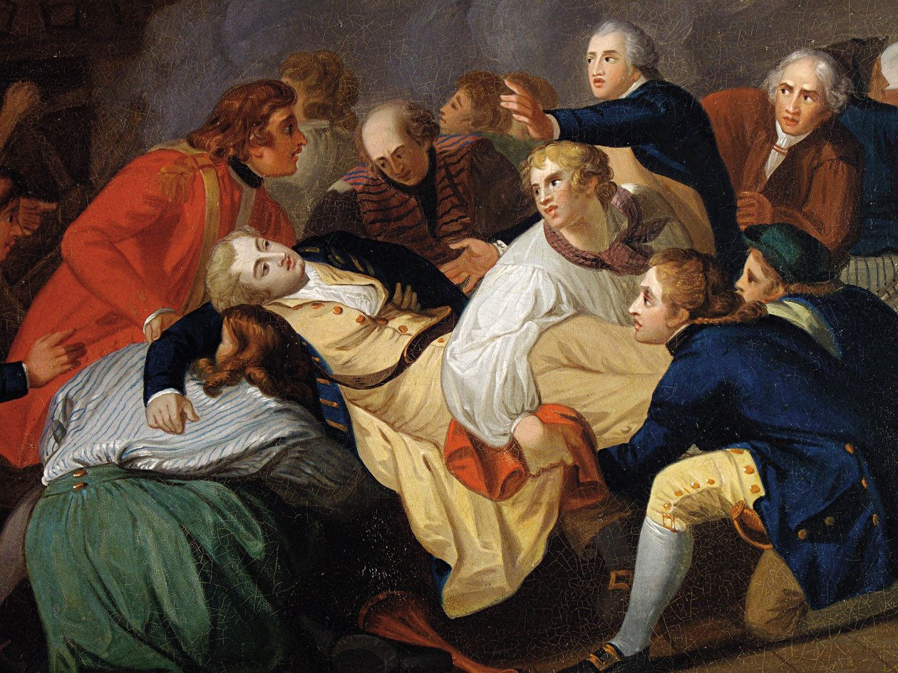 De Dood van Lord Robert Manners door Thomas Stothard
