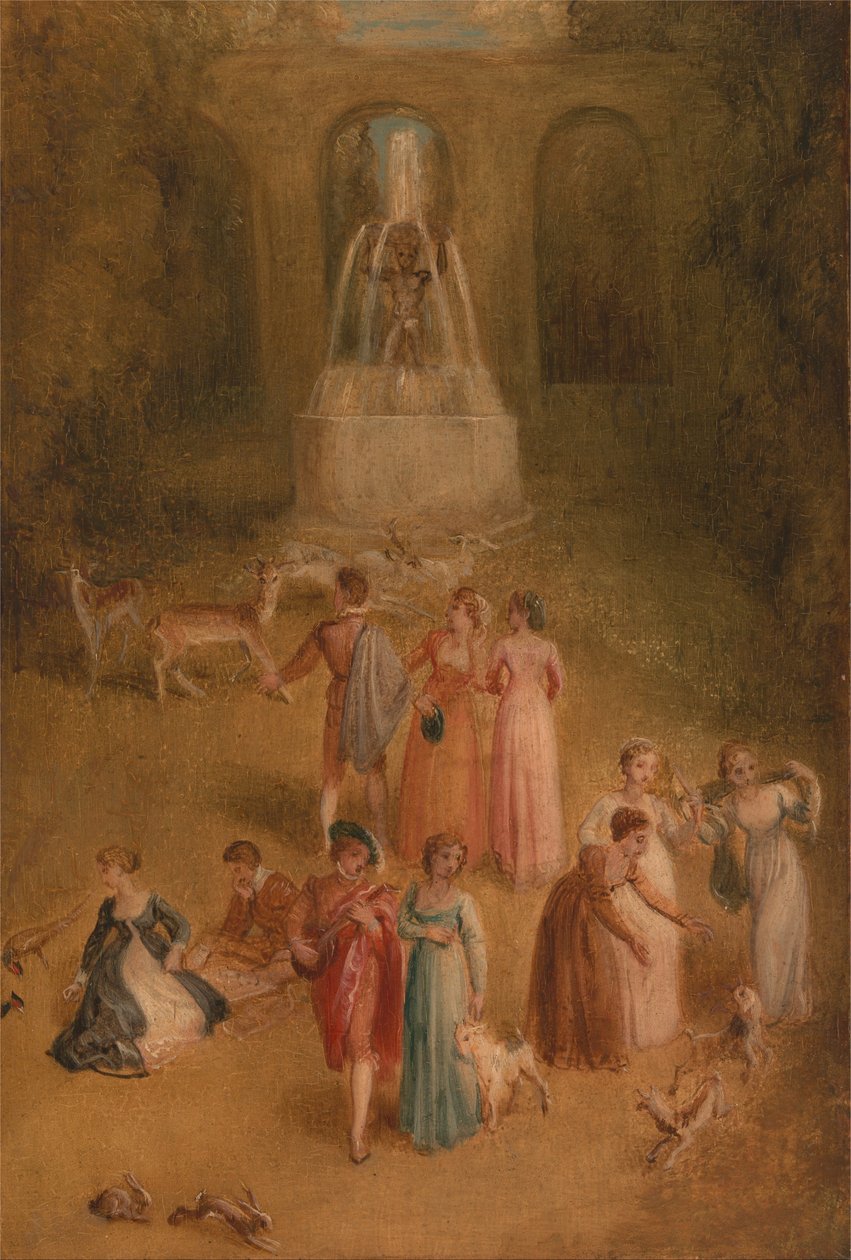 De weide door Thomas Stothard