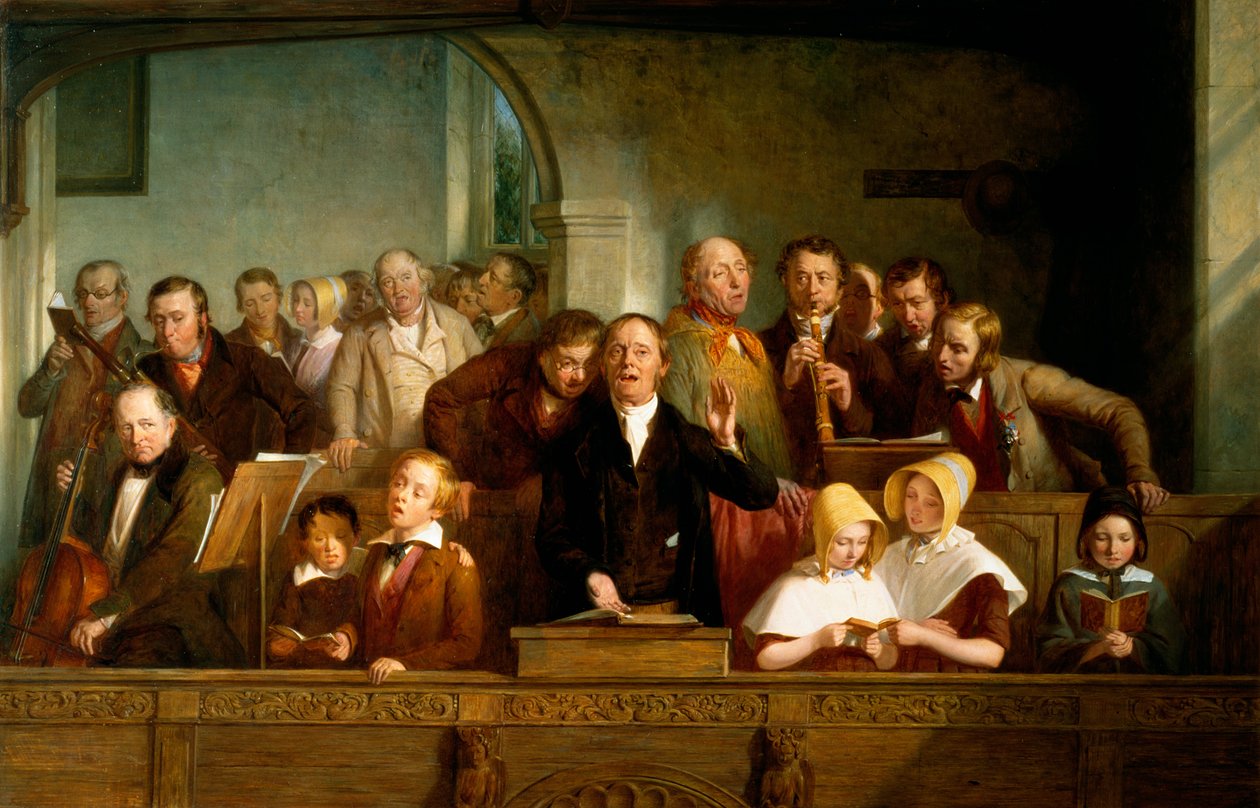 Dorpskoor door Thomas Webster