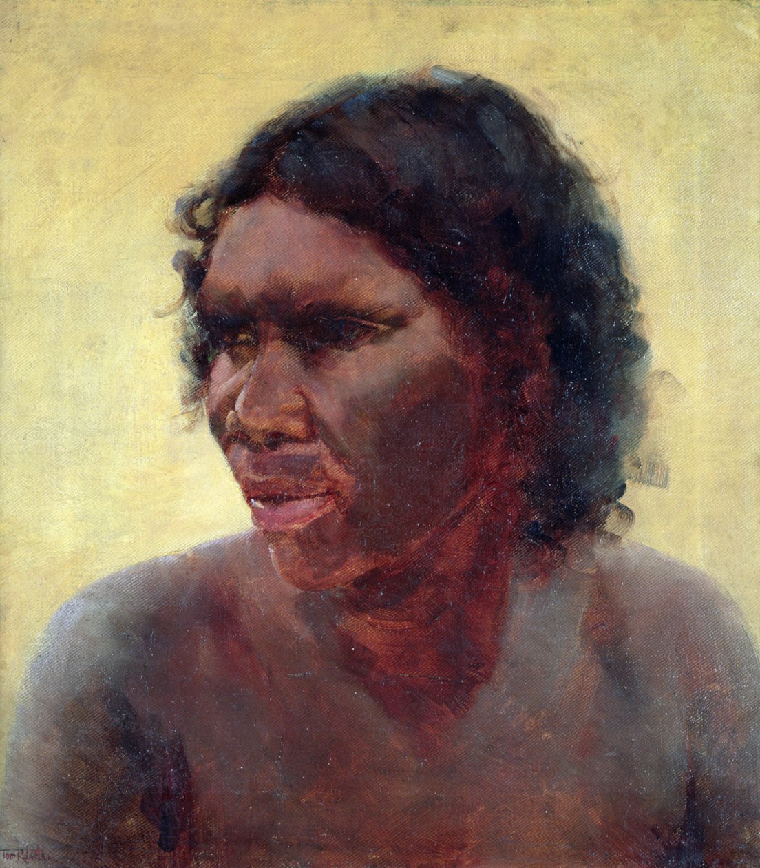 Portret van een aboriginal door Thomas William Roberts