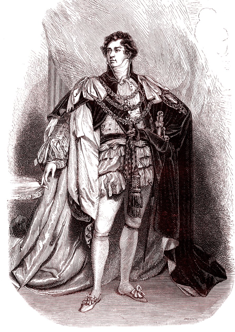 George IV, koning van Engeland door Thomas (after) Lawrence