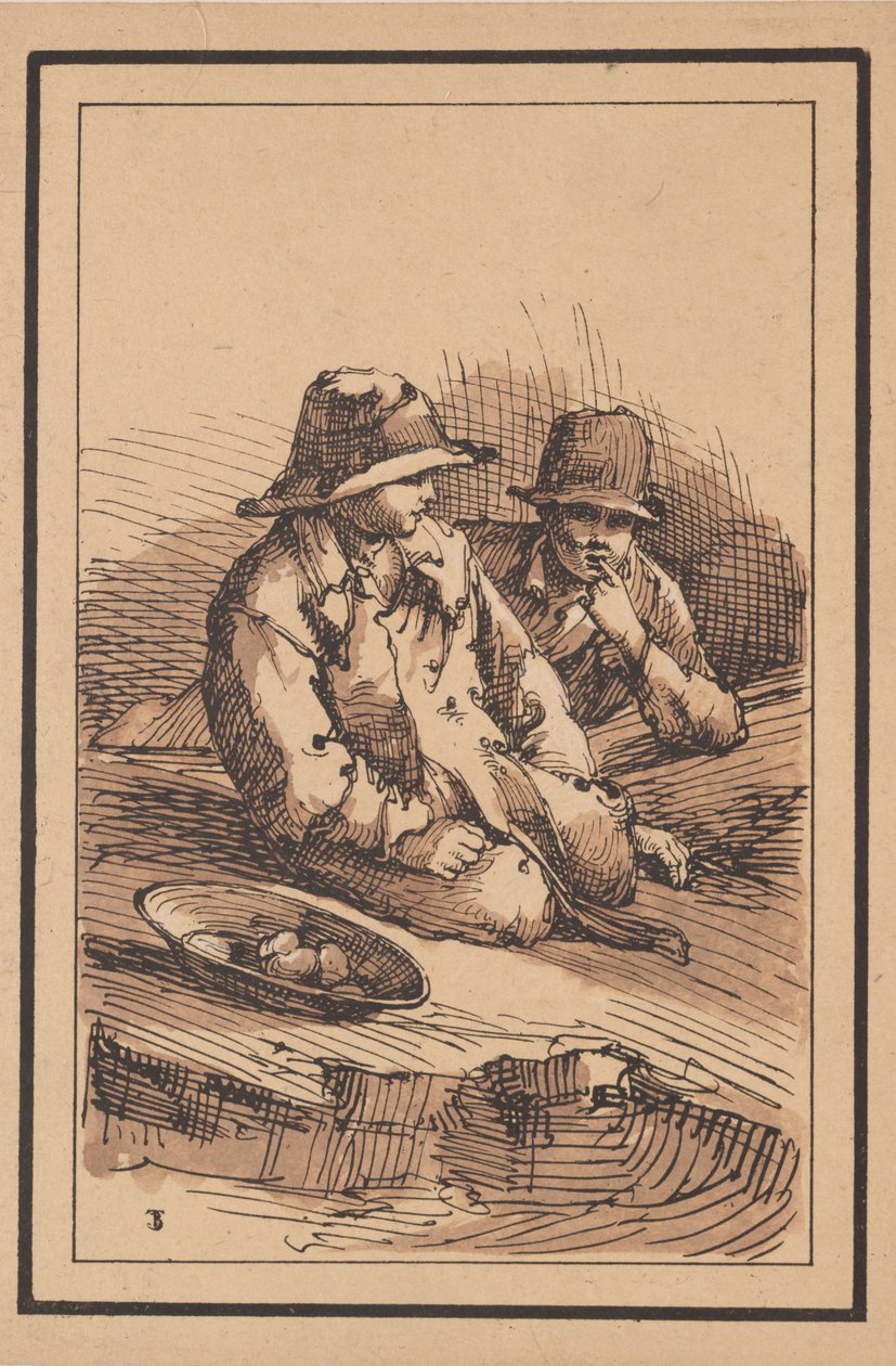 Rustieke figuren: Twee jongens, 1801 door Thomas Barker