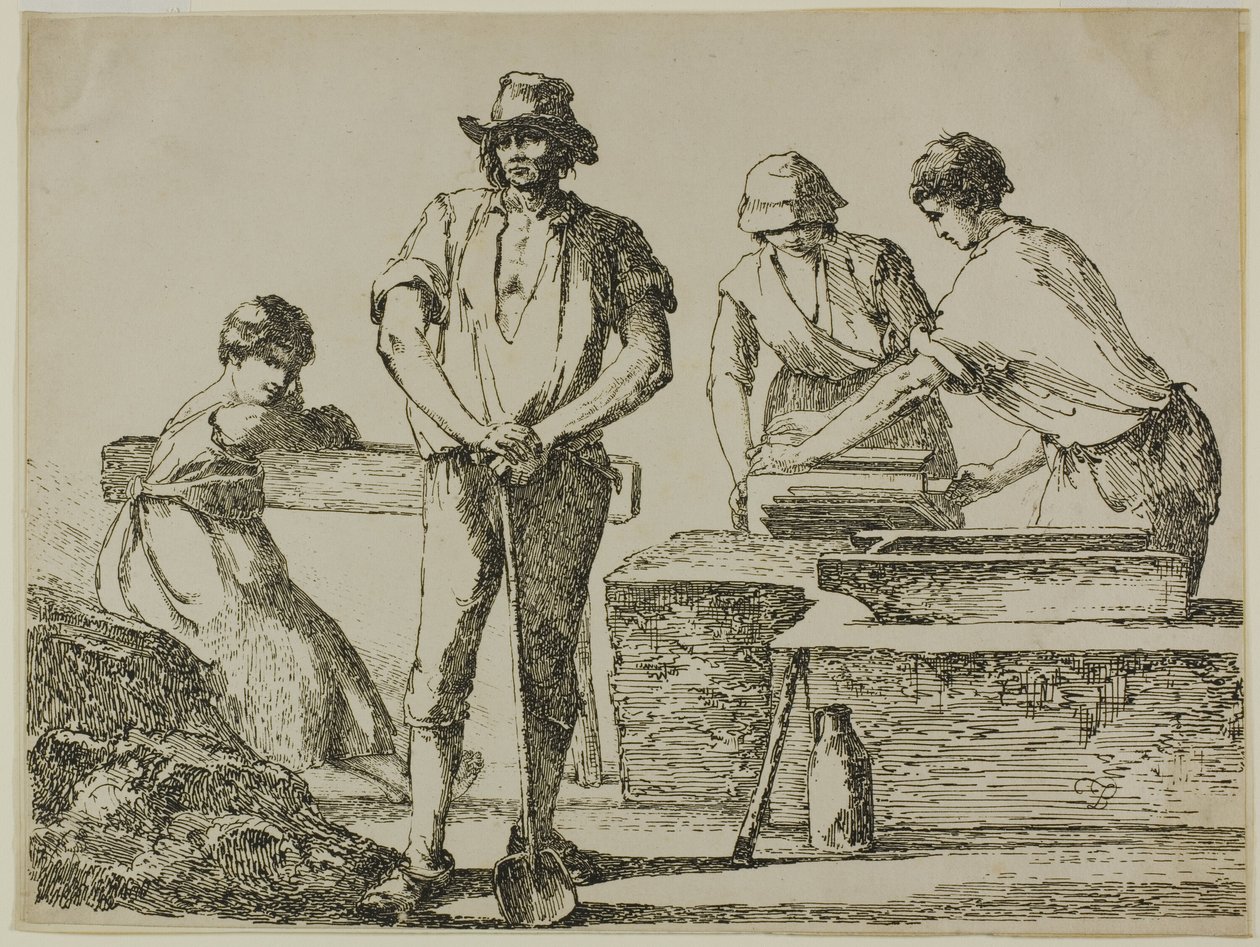 Tegelmakers door Thomas Barker