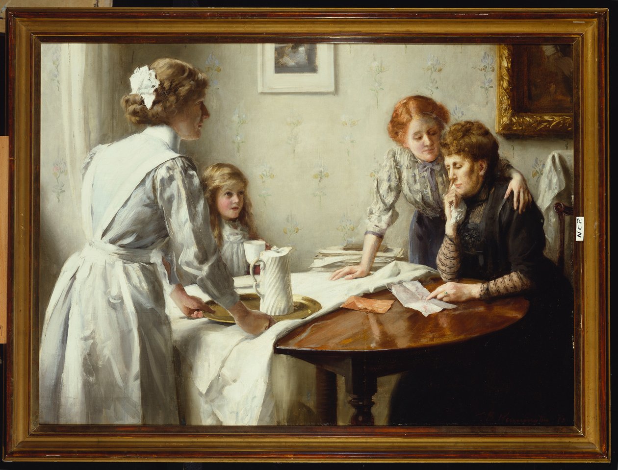De brief door Thomas Benjamin Kennington