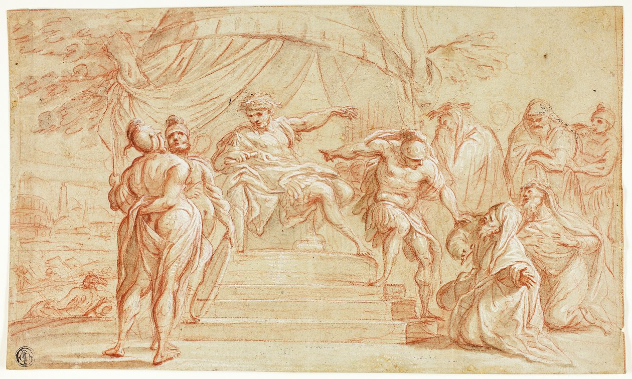 Scène uit de Romeinse geschiedenis door Thomas Blanchet