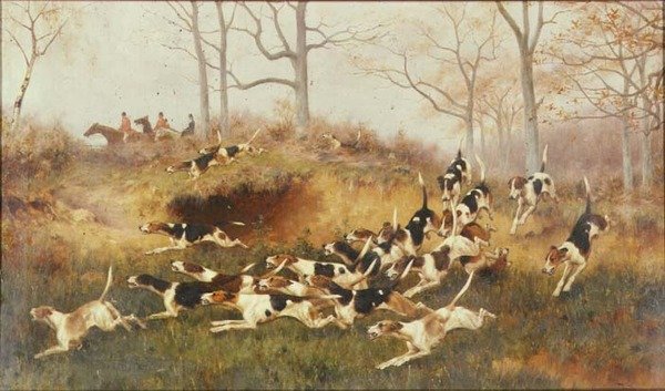 In volle vaart, c.1880 door Thomas Blinks