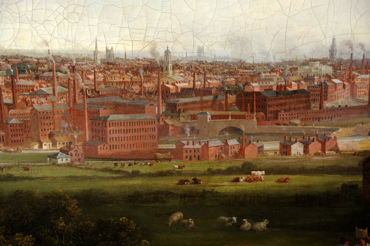 Uitzicht op Leeds door Thomas Burras