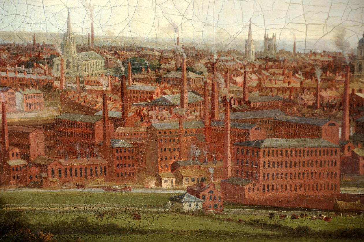 Uitzicht op Leeds door Thomas Burras