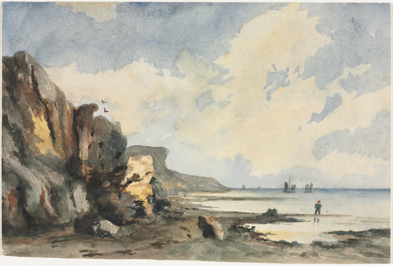 Kustzicht door Thomas Churchyard