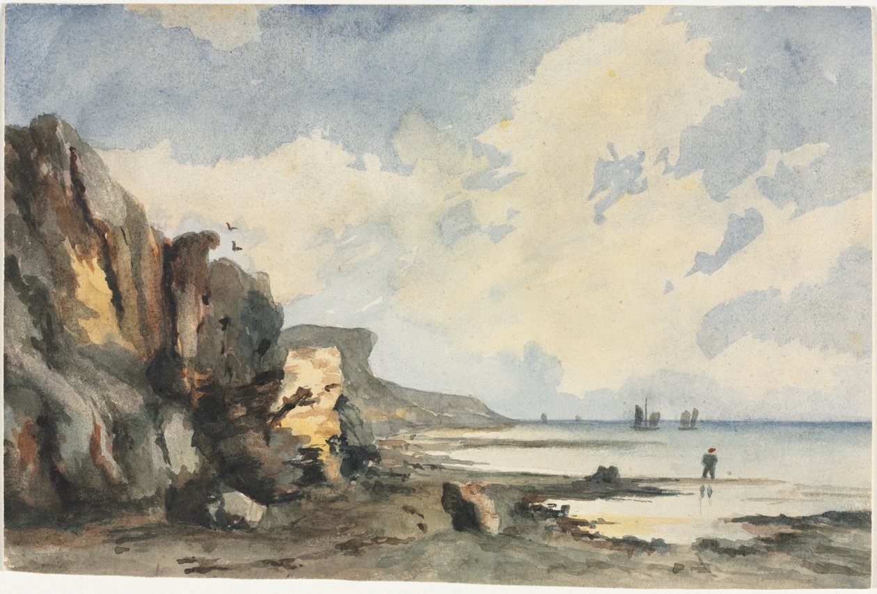 Kustzicht door Thomas Churchyard