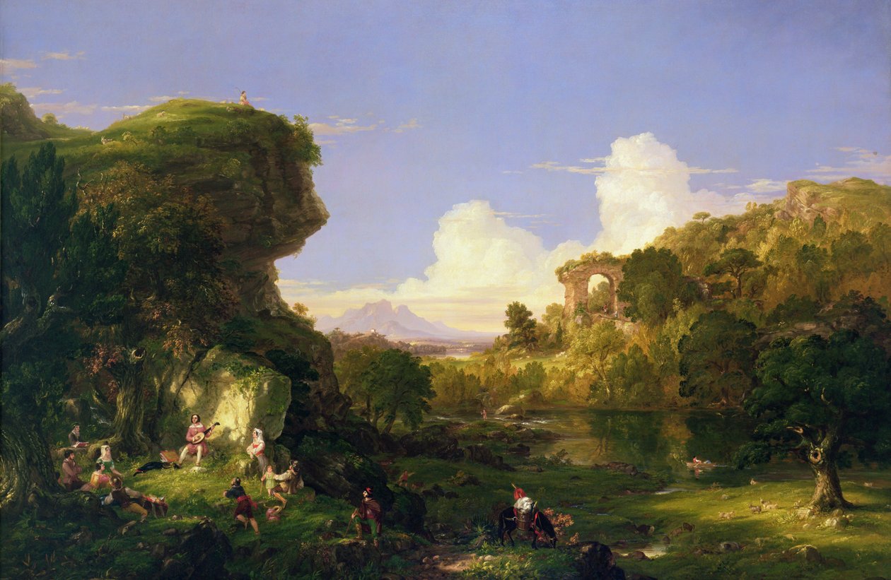 Italiaans landschap door Thomas Cole