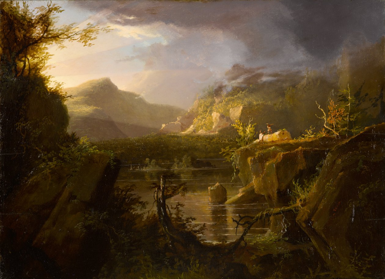 Romantisch landschap door Thomas Cole