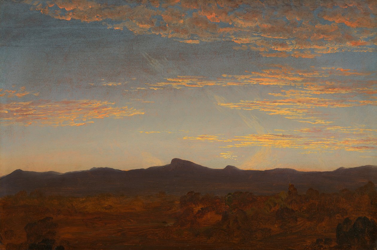Studie voor Catskill Creek, ca. 1844-1845 door Thomas Cole