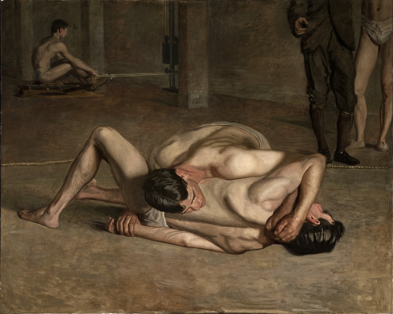 Worstelaars door Thomas Cowperthwait Eakins