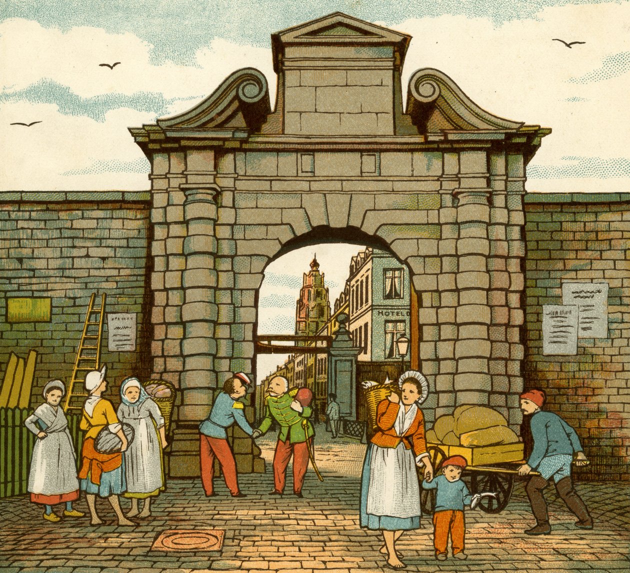 Calais, Porte de la Mer door Thomas Crane