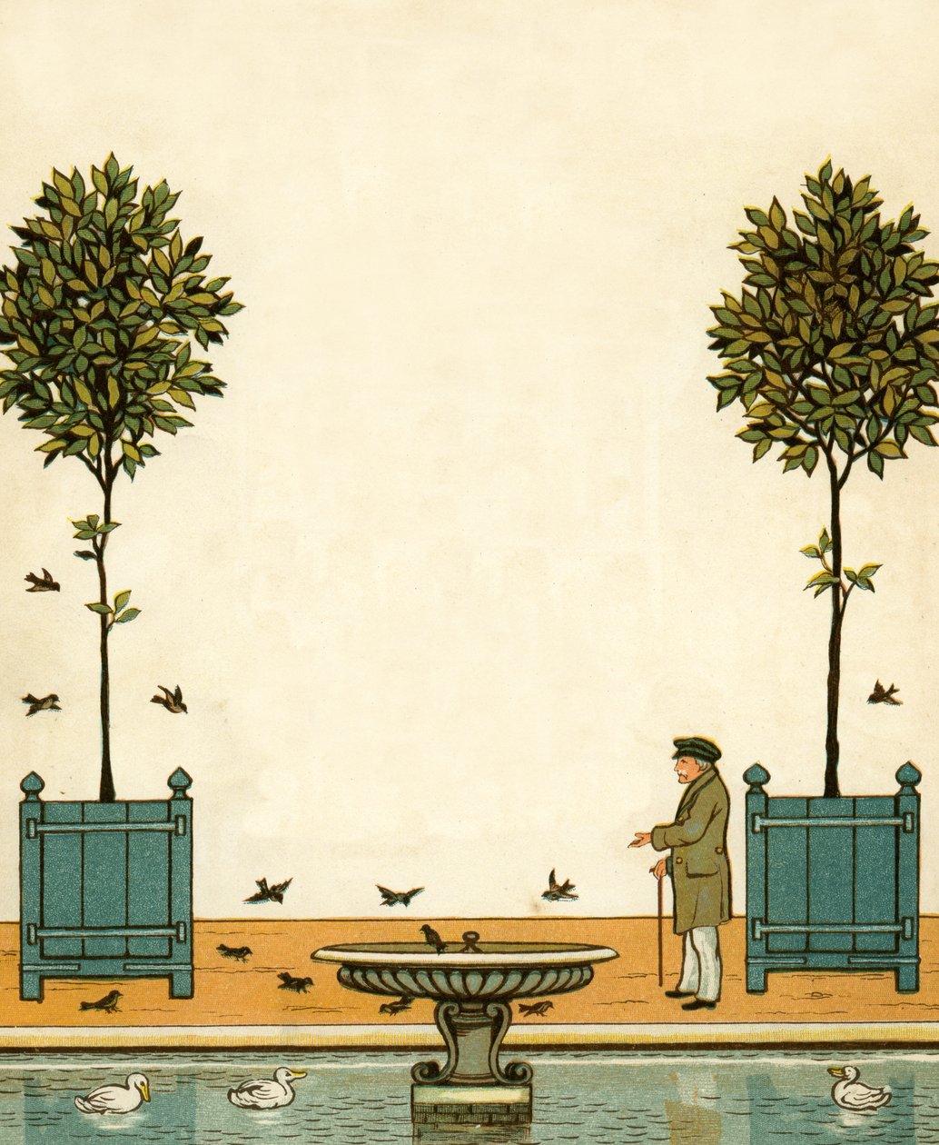 In de Tuilerieën Tuinen - les jardins door Thomas Crane