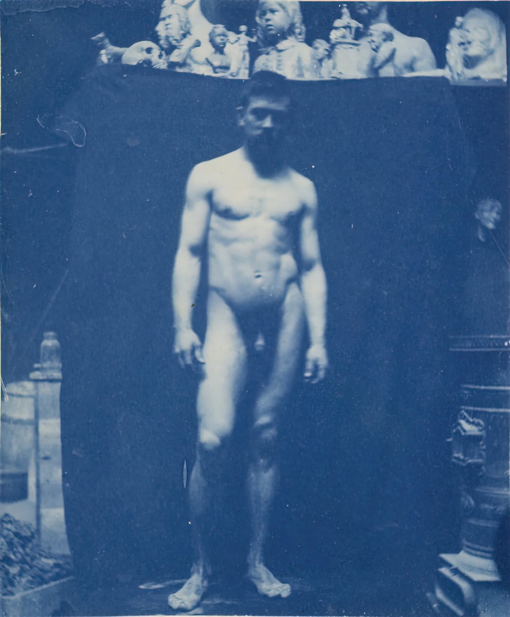 Staande naakt Samuel Murray, c. 1890-1892 door Thomas Eakins