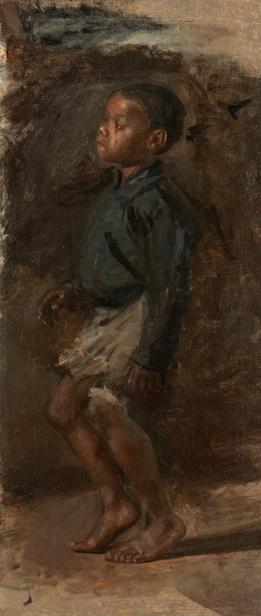 Studie voor "Zwarte Jongen die Danst" door Thomas Eakins