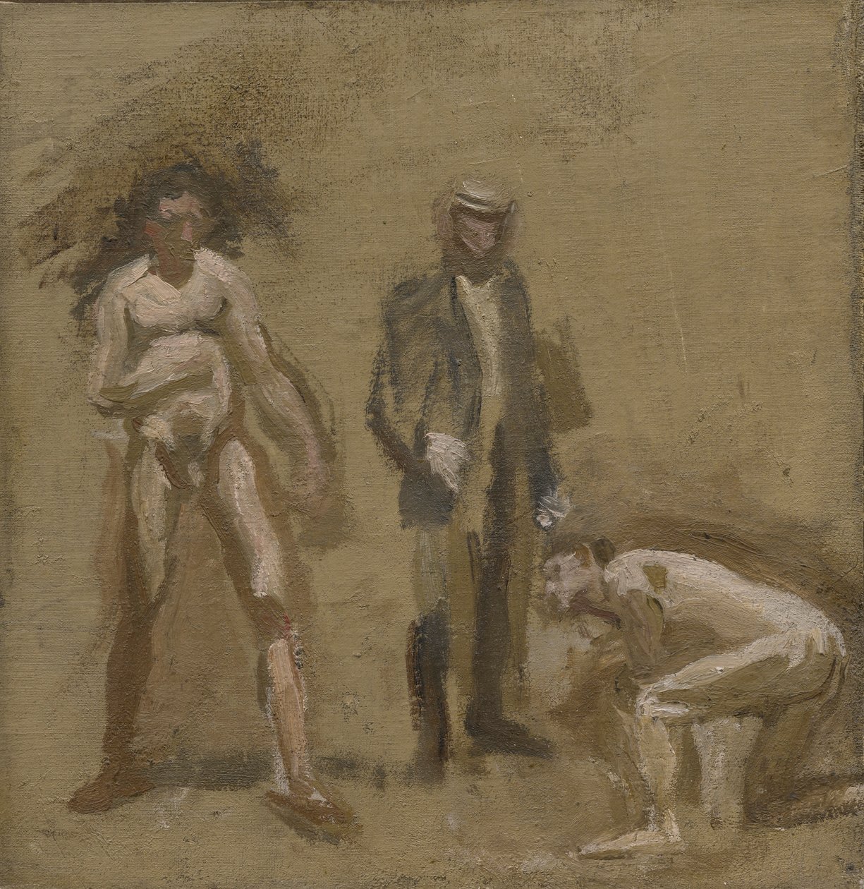 De telling, studie door Thomas Eakins
