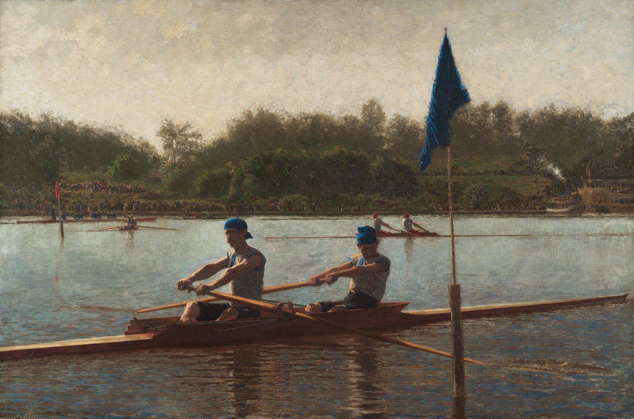 De gebroeders Biglin draaien de inzet om door Thomas Eakins