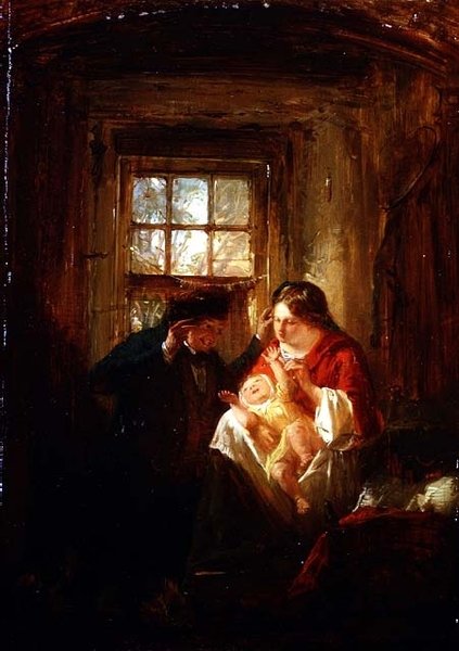 Moederlijke Vreugde door Thomas Faed
