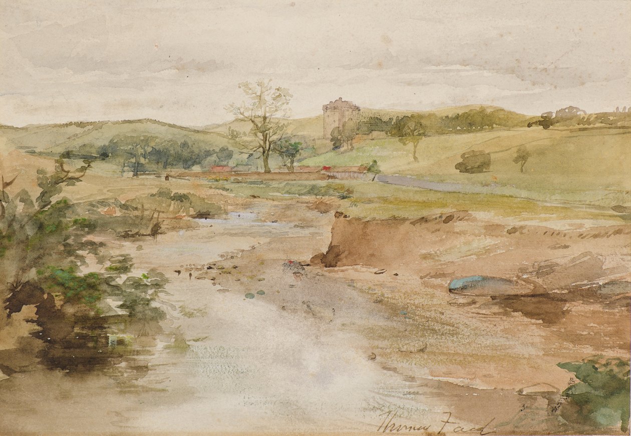 Het oude kasteel door Thomas Faed