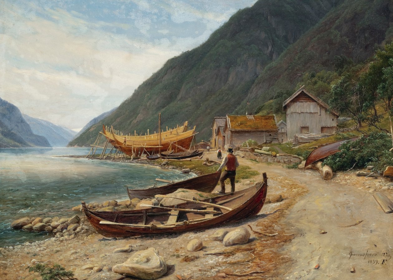 Gravensfjord door Thomas Fearnley