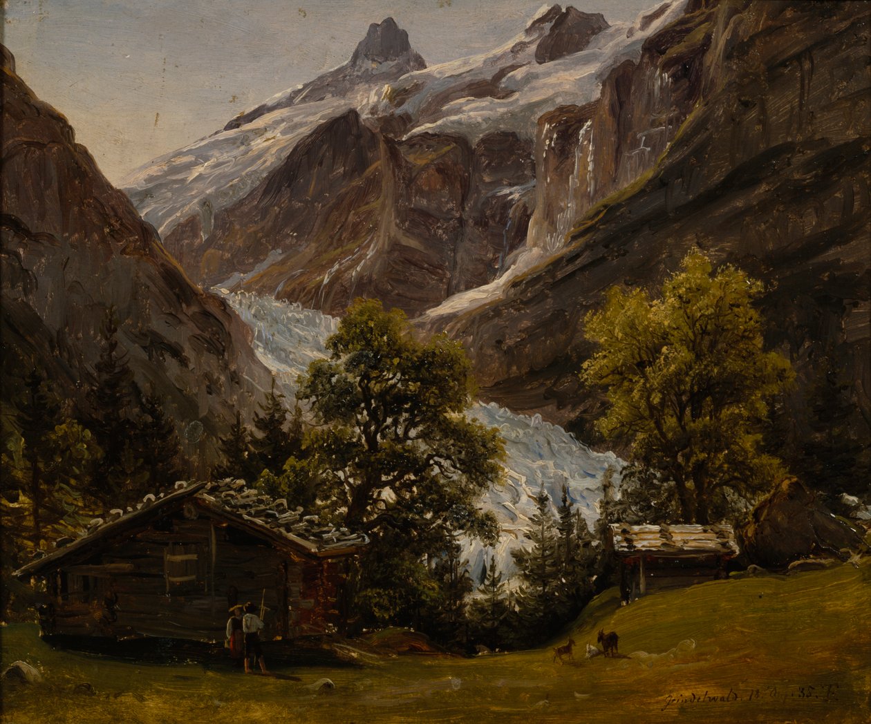 Grindelwald, Zwitserland door Thomas Fearnley