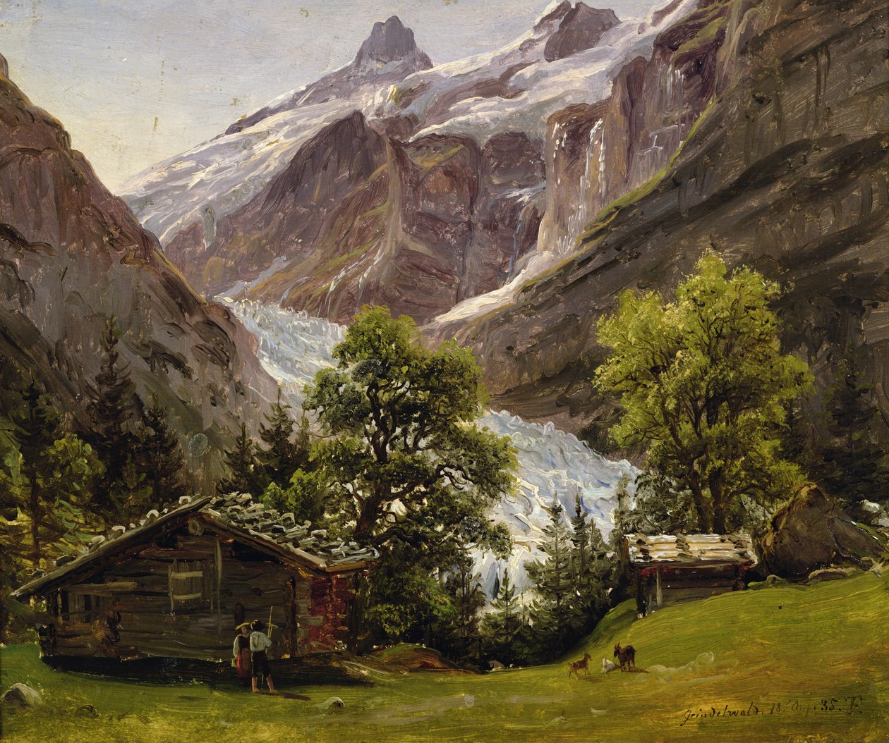 Grindelwald, Zwitserland door Thomas Fearnley