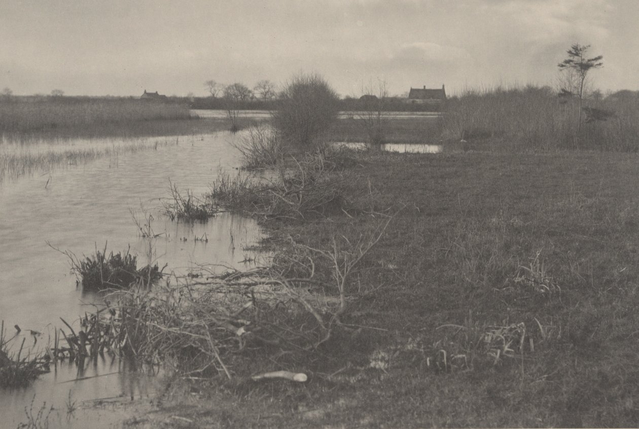 Een herfstochtend,1886 (foto) door Thomas Frederick Goodall