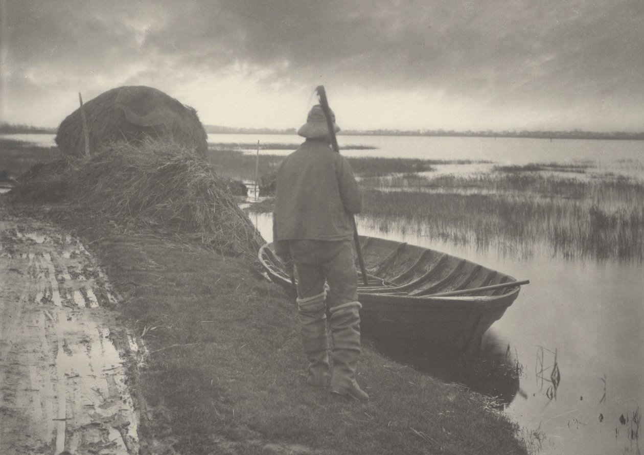 Marshman gaat schoofsnijden,1886 (foto) door Thomas Frederick Goodall