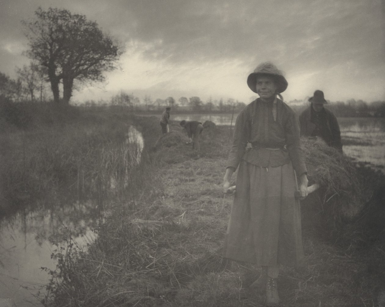 Het moerashooi polijsten,1886 (foto) door Thomas Frederick Goodall