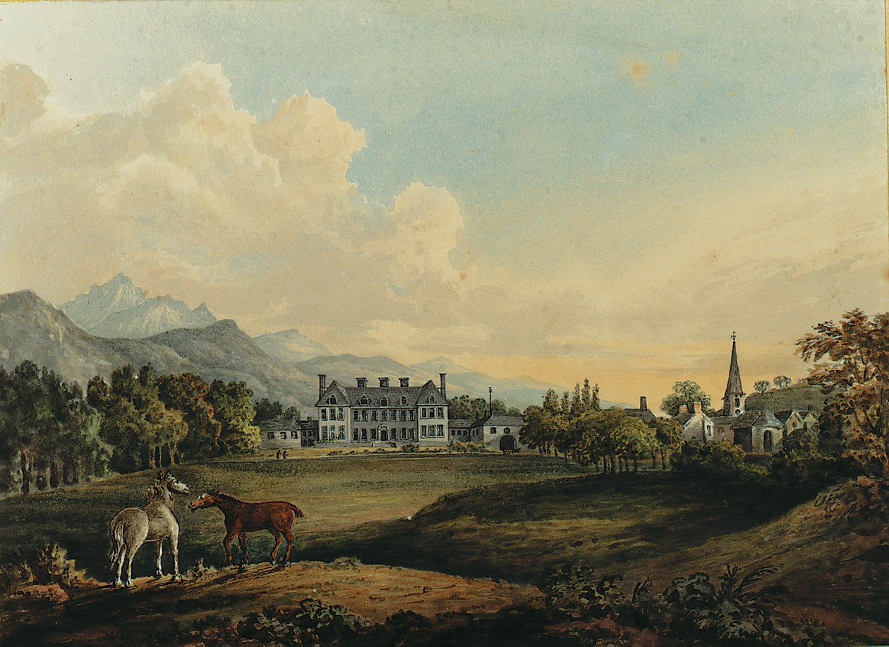 Zichten in Killarney: Huis van Lord Kenmare door Thomas Gage