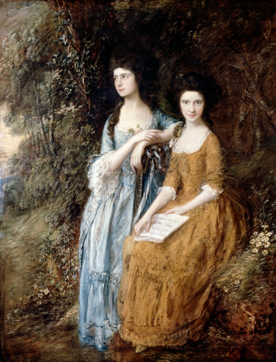 Elizabeth en Mary Linley door Thomas Gainsborough