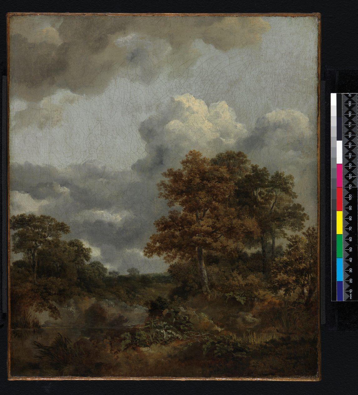 Landschap met een vijver, 1746-1747 door Thomas Gainsborough