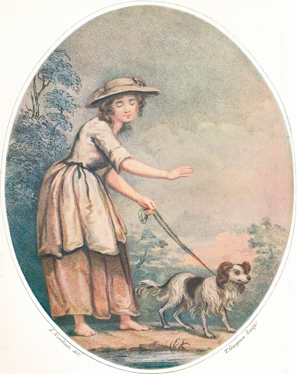 Een Blinde Meisje van Rome, ca. 18e eeuw door Thomas Gaugain