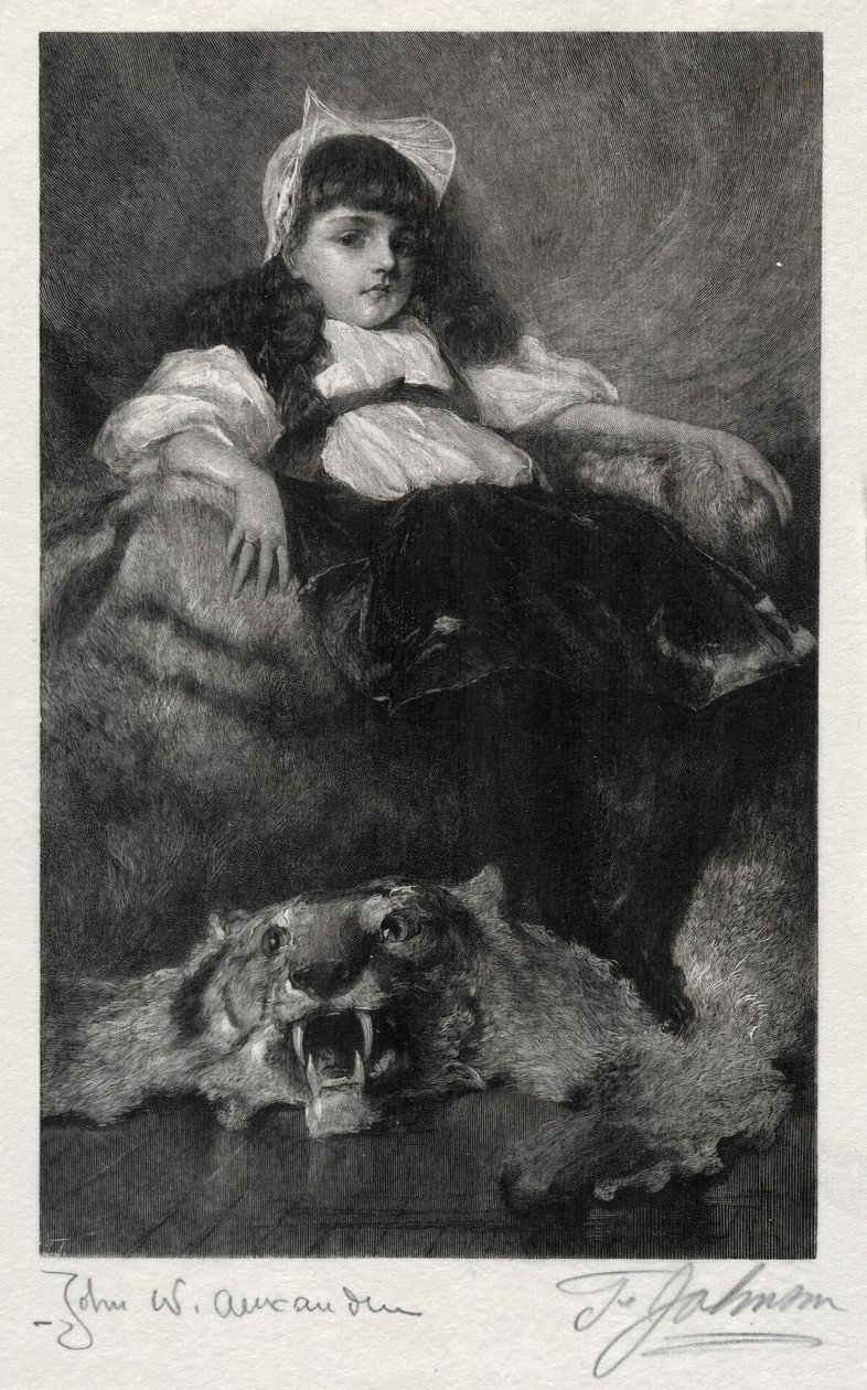 Portret van een kind door Thomas George Johnson