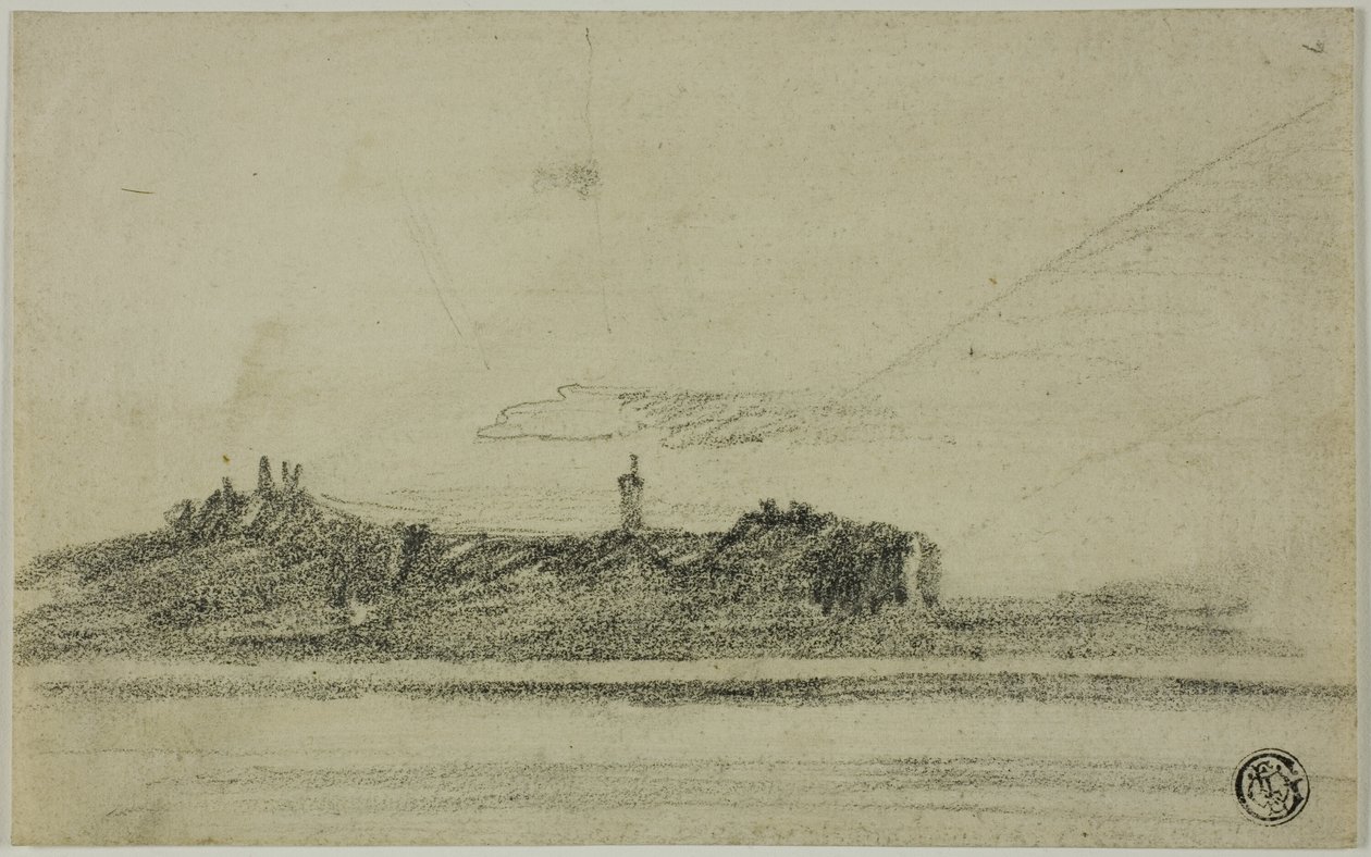 Kasteel aan de kust door Thomas Girtin