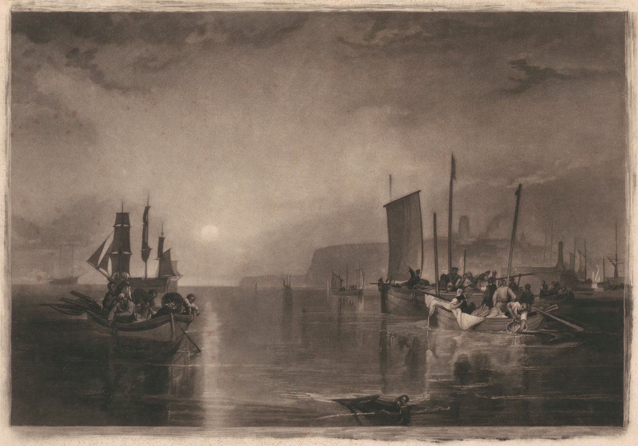 Zonsopgang, Witvis Vissen bij Margate door Thomas Goff Lupton