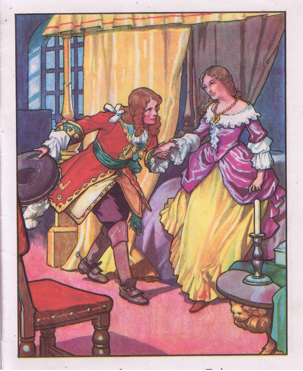 "Mijn prins", mompelde ze (litho) door Thomas Heath Robinson