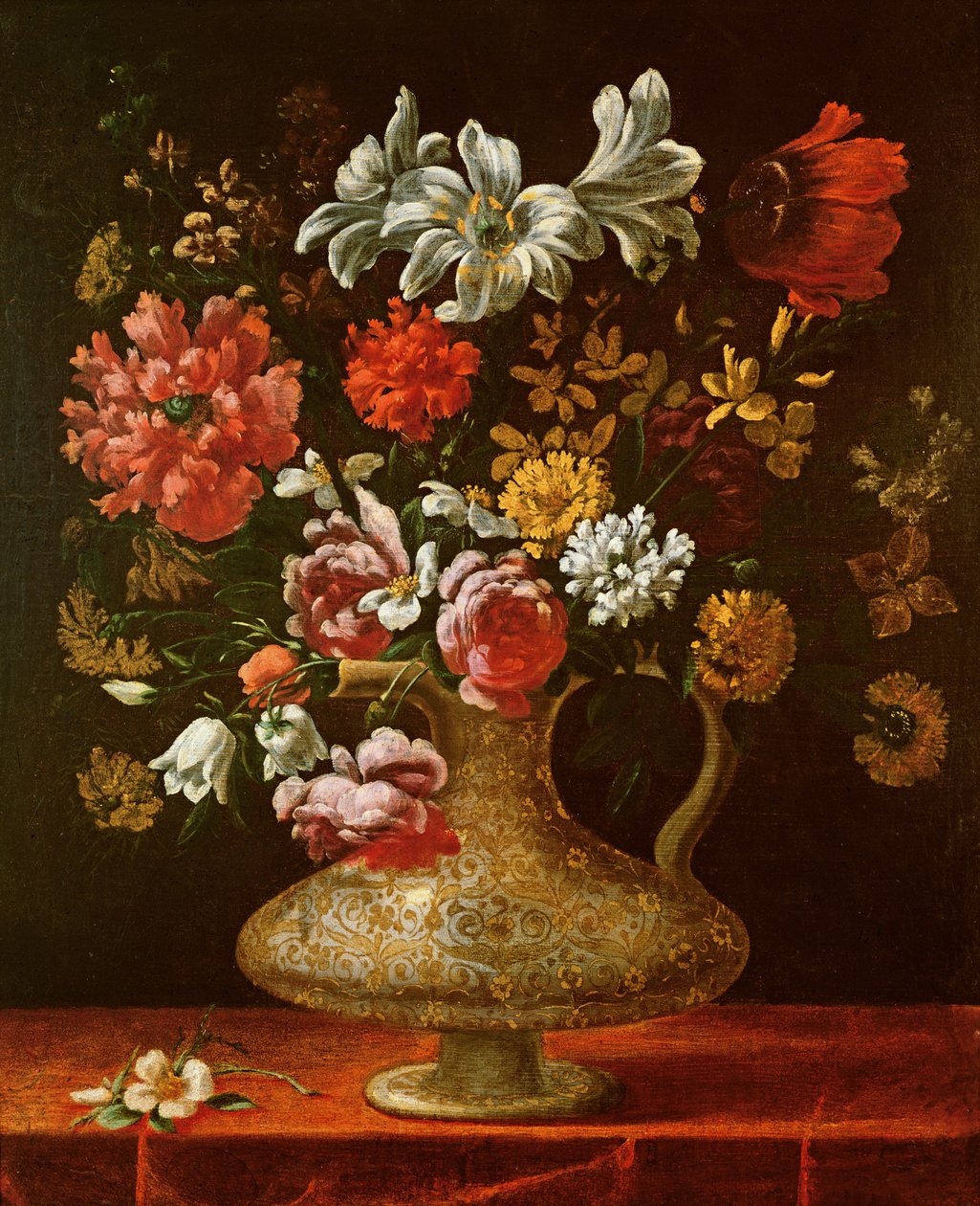 Stilleven met bloemen door Thomas Hiepes