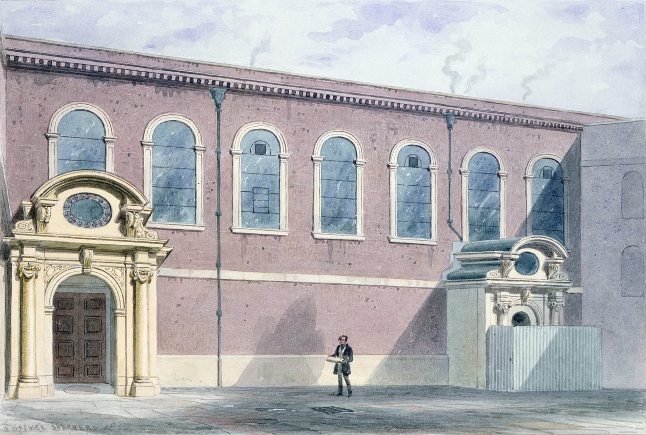 Haberdashers Hall, 1852 door Thomas Hosmer Shepherd