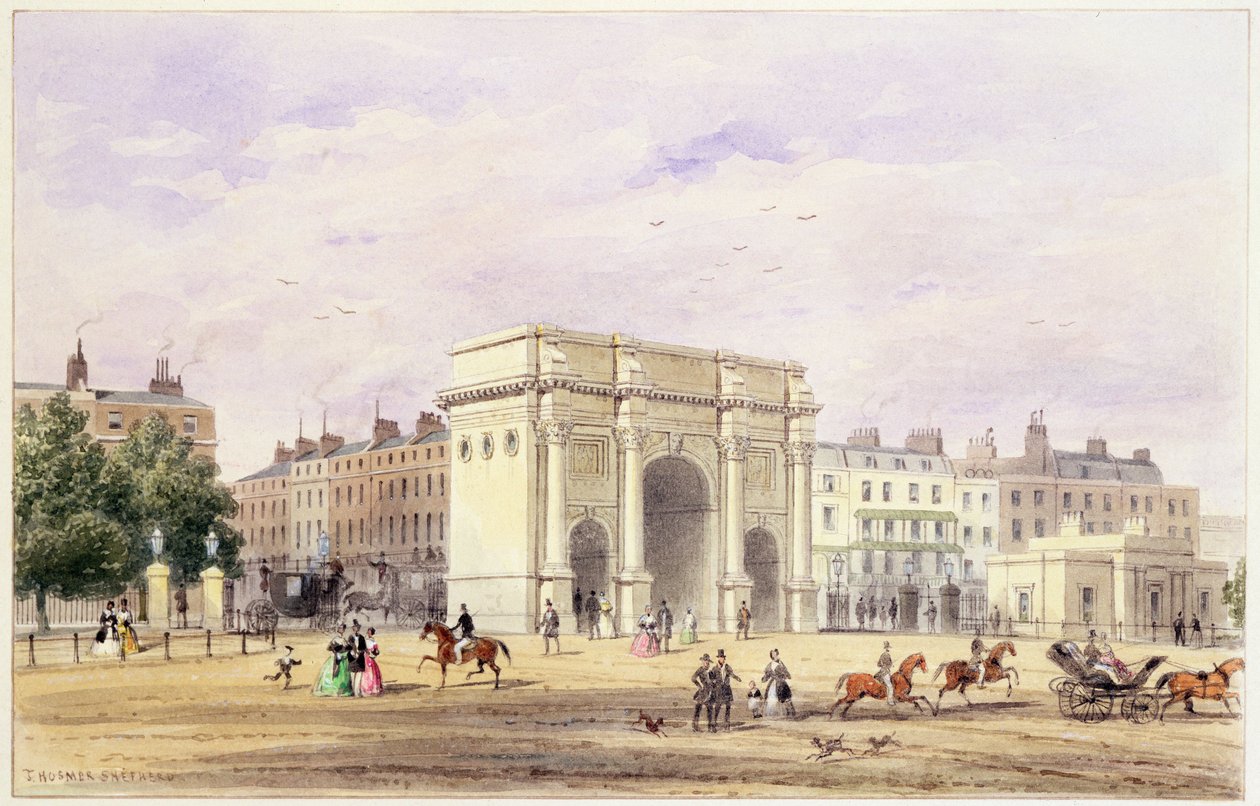 De Marble Arch door Thomas Hosmer Shepherd